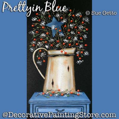 Pretty in Blue DOWNLOAD Pattern - Sue Getto