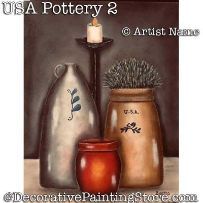 USA Pottery 2 DOWNLOAD Painting Pattern - Sue Getto