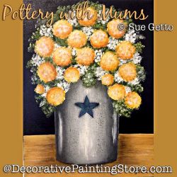 Pottery with Mums DOWNLOAD Painting Pattern - Sue Getto
