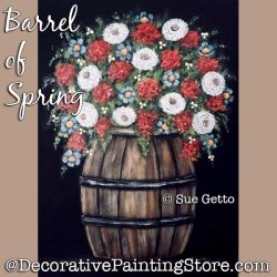 Barrel of Spring DOWNLOAD Painting Pattern - Sue Getto