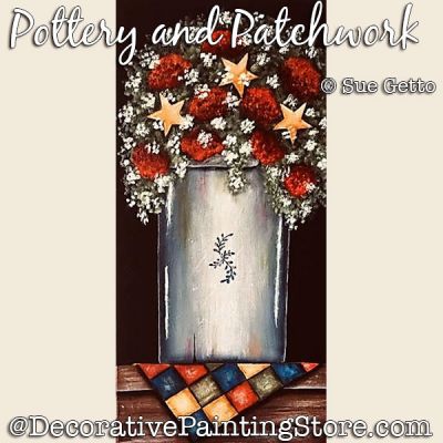Pottery and Patchwork DOWNLOAD Painting Pattern - Sue Getto