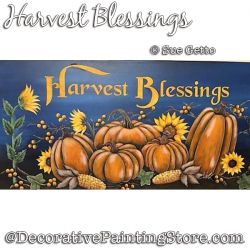 Harvest Blessings DOWNLOAD Painting Pattern - Sue Getto