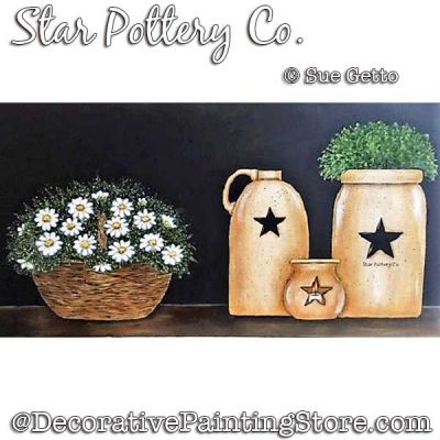 Star Pottery Co Painting Pattern PDF DOWNLOAD - Sue Getto