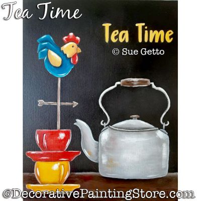 Tea Time Painting Pattern PDF DOWNLOAD - Sue Getto