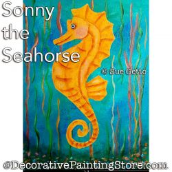 Sonny the Seahorse Painting Pattern PDF DOWNLOAD - Sue Getto