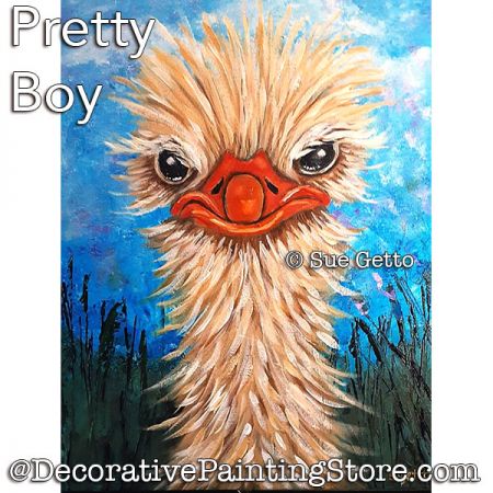 Pretty Boy Painting Pattern PDF DOWNLOAD - Sue Getto