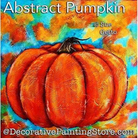 Abstract Pumpkin Painting Pattern PDF DOWNLOAD - Sue Getto