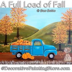 A Full Load of Fall (Pickup Truck) Painting Pattern PDF DOWNLOAD - Sue Getto