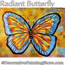 Radiant Butterfly Painting Pattern PDF DOWNLOAD - Sue Getto