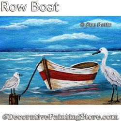 Row Boat Painting Pattern PDF DOWNLOAD - Sue Getto