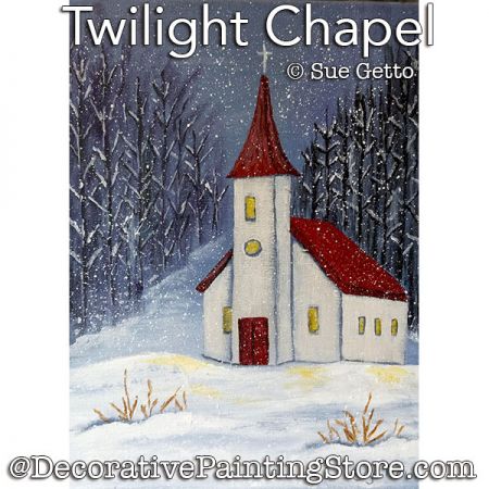 Twilight Chapel Painting Pattern PDF DOWNLOAD - Sue Getto