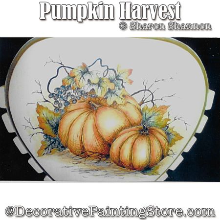 Pumpkin Harvest Painting Pattern - Sharon Shannon