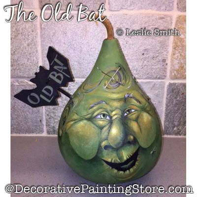 The Old Bat (Witch Gourd) Painting Pattern PDF DOWNLOAD - Leslie Smith