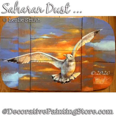 Saharan Dust (Seagull) Painting Pattern PDF DOWNLOAD - Leslie Smith