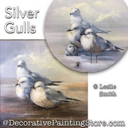 Silver Gulls Painting Pattern PDF DOWNLOAD - Leslie Smith