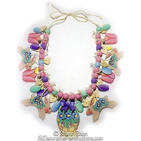 Easter Necklace or Garland Painting Pattern - Sharon Chinn