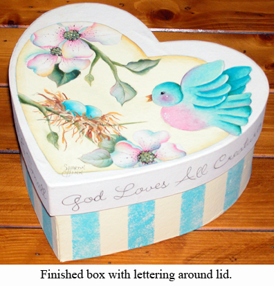 Bluebird & Dogwood Heart Box DOWNLOAD