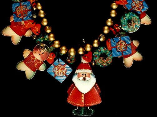 Christmas Necklace  Painting Pattern - Sharon Chinn