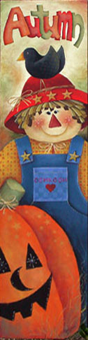Autumn Scarecrow Sign Painting Pattern - Sharon Chinn