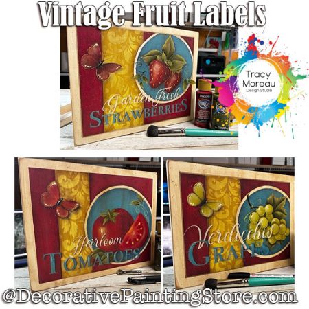 VIntage Fruit Labels - Tracy Moreau - PDF DOWNLOAD