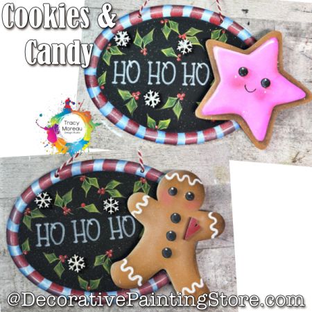 Cookies and Candy Ornaments - Tracy Moreau - Painting Pattern