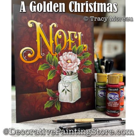 A Golden Christmas - Tracy Moreau - Painting Pattern