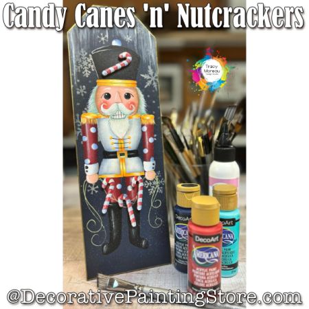 Candy Canes n Nutcrackers - Tracy Moreau - Painting Pattern