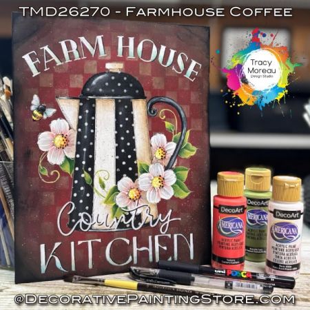 Farmhouse Coffee - Tracy Moreau - Painting Pattern