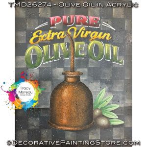 Olive Oil in Acrylics - Tracy Moreau - Painting Pattern