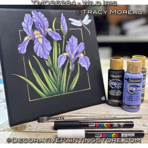 Wild Iris - Tracy Moreau - Painting Pattern