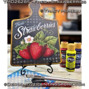 Fresh Strawberries - Tracy Moreau - Painting Pattern