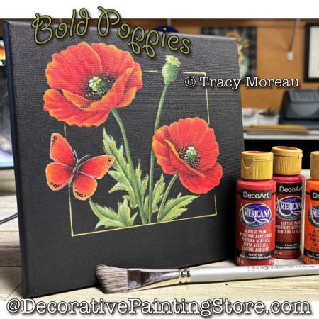 Bold Poppies - Tracy Moreau - Painting Pattern