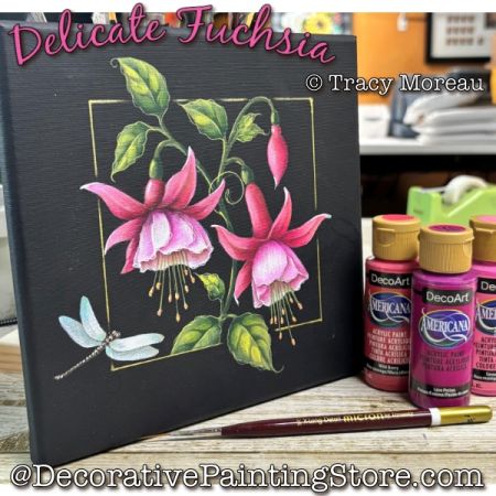 Delicate Fuchsia - Tracy Moreau - Painting Pattern