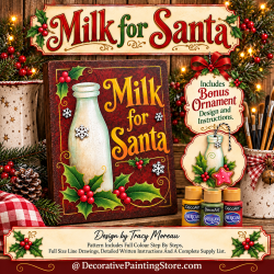 Milk for Santa - Tracy Moreau - Painting Pattern