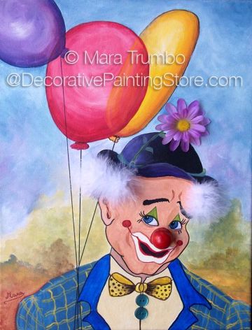 Toby the Clown (Oils) Painting Pattern - Mara Trumbo - PDF DOWNLOAD