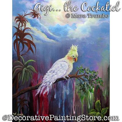 Gigi the Cockatiel (Oil) Painting Pattern - Mara Trumbo