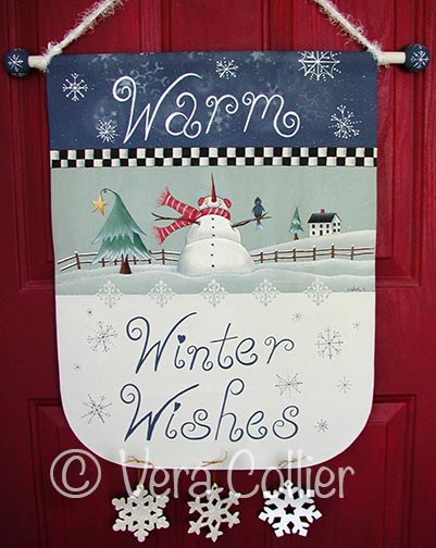 Warm Winter Wishes Banner e-Pattern - Vera Collier - PDF DOWNLOAD