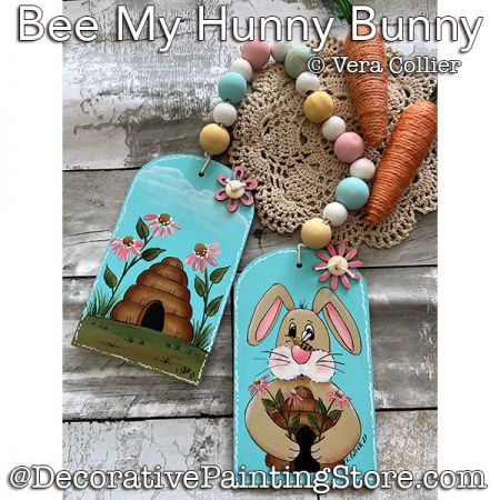 Bee My Hunny Bunny Ornaments Pattern PDF DOWNLOAD - Vera Collier