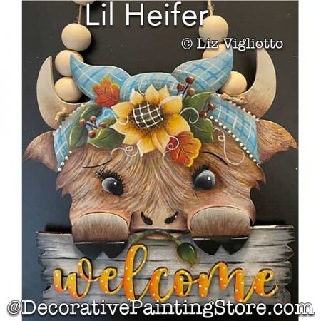 Lil Heifer Painting Pattern PDF DOWNLOAD - Liz Vigliotto