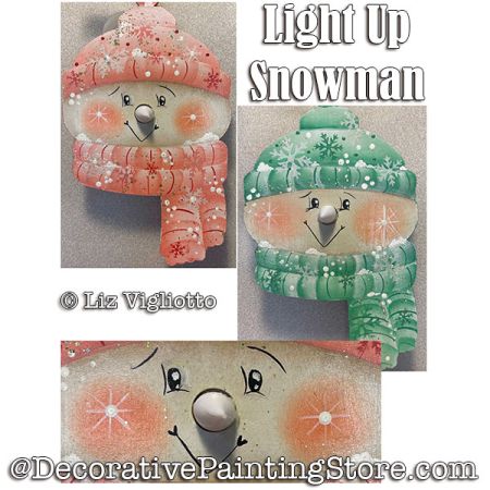 Light Up Snowman Painting Pattern - Liz Vigliotto