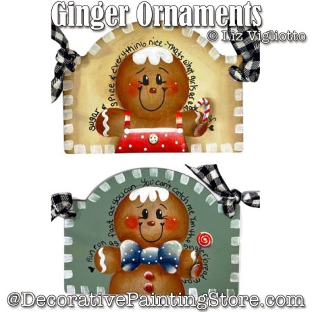 Ginger Ornaments Painting Pattern - Liz Vigliotto