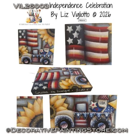Independence Celebration Painting Pattern - Liz Vigliotto