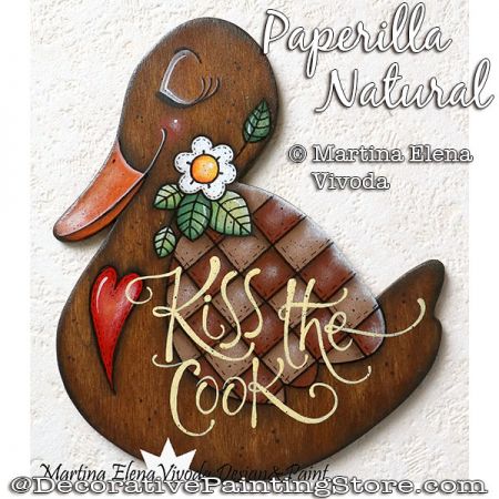 Paperilla Natural (Brown Duck) Painting Pattern PDF DOWNLOAD - Martina Elena Vivoda