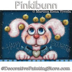 Pinkibunn (Bunny Rabbit) Painting Pattern PDF DOWNLOAD - Martina Elena Vivoda