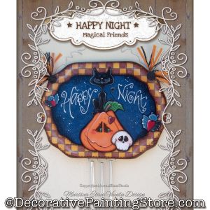 Happy Night Magical Friends Painting Pattern by Martina Elena Vivoda