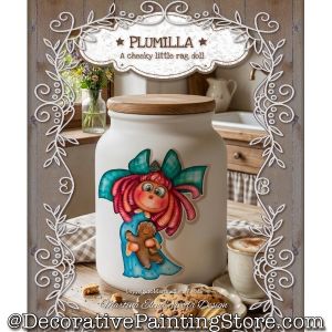 Plumilla A Cheeky Little Rag Doll Painting Pattern by Martina Elena Vivoda