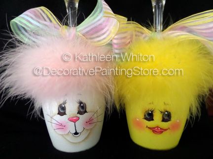 Easter Wine Glass Candleholders - Kathleen Whiton - PDF DOWNLOAD