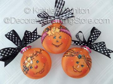 Pumpkin Ornaments Pattern - Kathleen Whiton - PDF DOWNLOAD