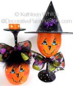 Halloween Wine Glasses Pattern - Kathleen Whiton - PDF DOWNLOAD