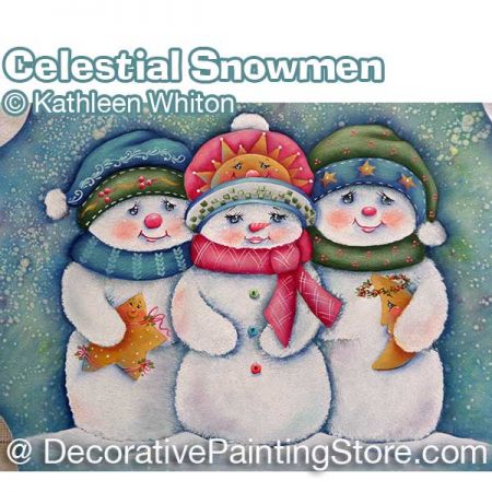 Celestial Snowmen Pattern - Kathleen Whiton - PDF DOWNLOAD
